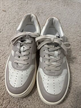 Shu Shop Neutral Taupe and White women Casual Sneakers